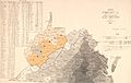Map of Virginia with percentage of slave population within each county from 1860 Census, from- Proposed state of Kanawha (West Virginia) 1861 as first proposed (cropped)