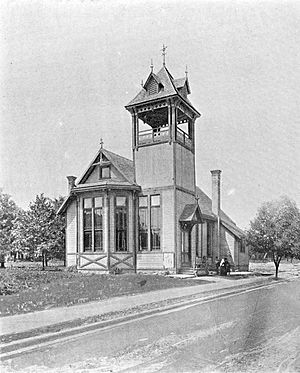 Norwood Ohio First Town Hall And City Hall Built 1882 Located At Montgomery Road and Elm Avenue Pictured In 1894