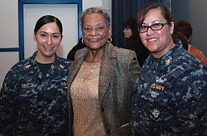 Raye Montague with sailors from Aegis Training and Readiness Center