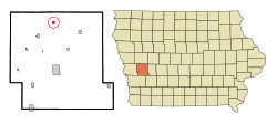 Location of Defiance, Iowa