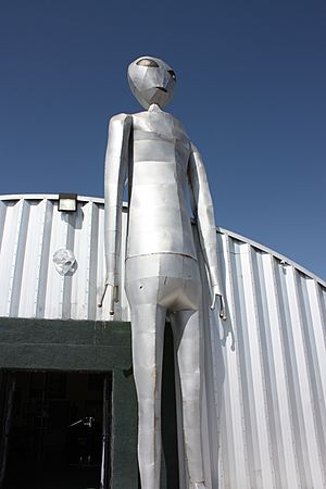 Shop with alien near Alamo Nevada 2013
