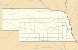 Location of Carter Lake in Iowa & Nebraska, USA.