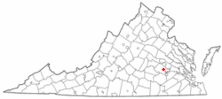 Location of Chesterfield Court House, Virginia