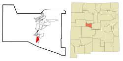 Location of Jarales, New Mexico