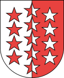 Coat of arms of Canton du Valais  (French)Kanton Wallis  (German)