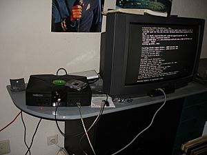XBox and TV setup with linux running