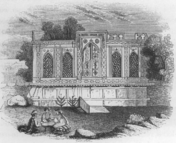 1842 tomb of Babur by Charles Masson