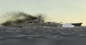 Bismarck hit
