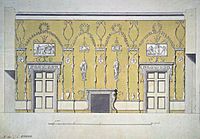 Cameron Design for Green Dining Room in Catherine Palace 1780s