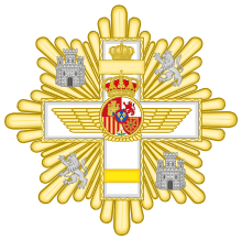 Grand Cross of the Aeronautical Merit (Spain) - Yellow Decoration.svg