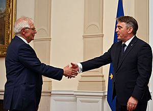 Josep Borrell and Željko Komšić