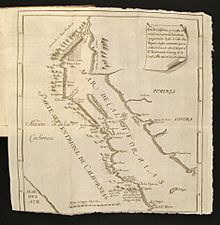 Karta Kalifornije i Baje Californije,Ferdinand Konščak