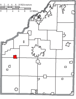 Location of Weston in Wood County