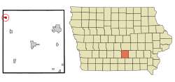 Location of Swan, Iowa