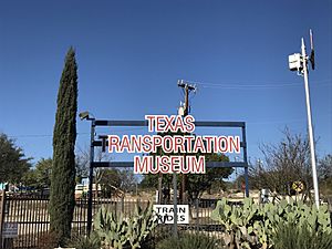 Texas Transportation Front Sign as of 2021.jpg