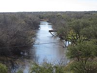 At higher level, the Nueces River in Cotulla, TX IMG 2475