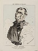 Caricature of Louis Veuillot