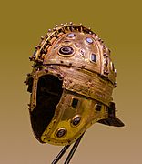 Colour photograph of the Berkasovo 1 helmet