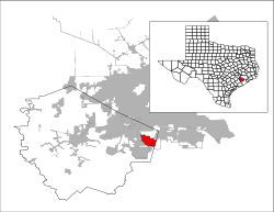 Location of Fresno, Texas