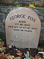 George Fox marker Bunhill Fields