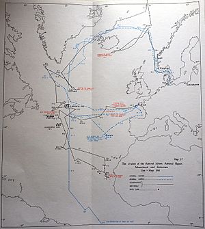 German cruiser operations in the Atlantic January to May 1941