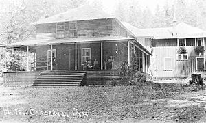 Hotel in Cascadia, circa 1925