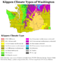 Köppen Climate Types Washington