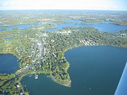 September 2006 aerial view of the town of Lindström