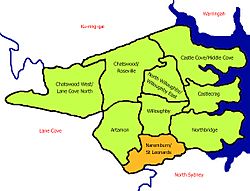 Map Willoughby nsl