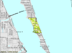 U.S. Census Bureau map showing town boundaries