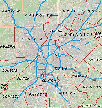 Map of Metro Atlanta