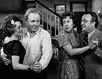 Rue McClanahan Carroll O'Connor Jean Stapleton Vincent Gardenia All In the Family 1972