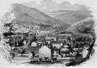 View of Pottsville, Pennsylvania