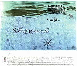 Bahía de Campeche Cart Siglo XVI