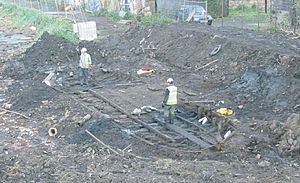 Barge excavation - Edinburgh