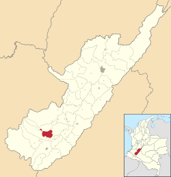 Location of the municipality and town of Oporapa in the Huila Department of Colombia.