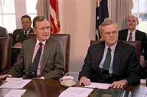 George H. W. Bush and Nicholas Brady