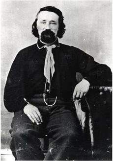 John Francis Grant circa 1860's - courtesy of Montana Historical Society - B and W photo , 942-461