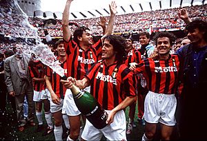 Milan - Scudetto 1992-93 - Costacurta, De Napoli, Donadoni, Maldini