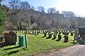 Monmouth Cemetery - Looking towards the Former Workhouse on the hill