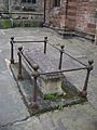 One of the remaining graves around St. Mary's church, Stockport
