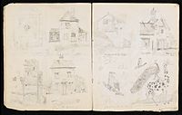 A page from Lister's sketchbook, 1832-34 Wellcome L0016920