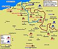 Battle of the Pyrenees 1813 Map