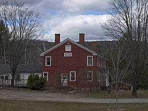 Bennett's 1815 House, located at the junction of Vermont Routes 44 and 106, southeast of the town center