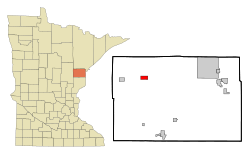 Location of the city of Cromwellwithin Carlton County, Minnesota
