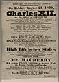 Charles XII High Life below Stairs Mr. Macready 1829