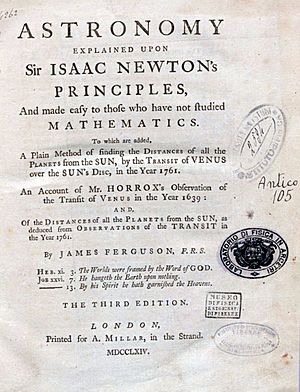 Ferguson, James – Astronomy explained upon Sir Isaac Newton’s Principles, 1764 – BEIC 4255526