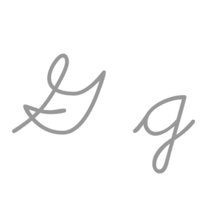 G cursiva