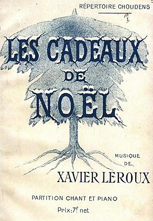 Les cadeaux de Noël, piano vocal score cover 1915