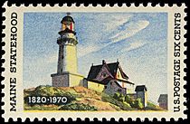 Maine statehood 1970 U.S. stamp